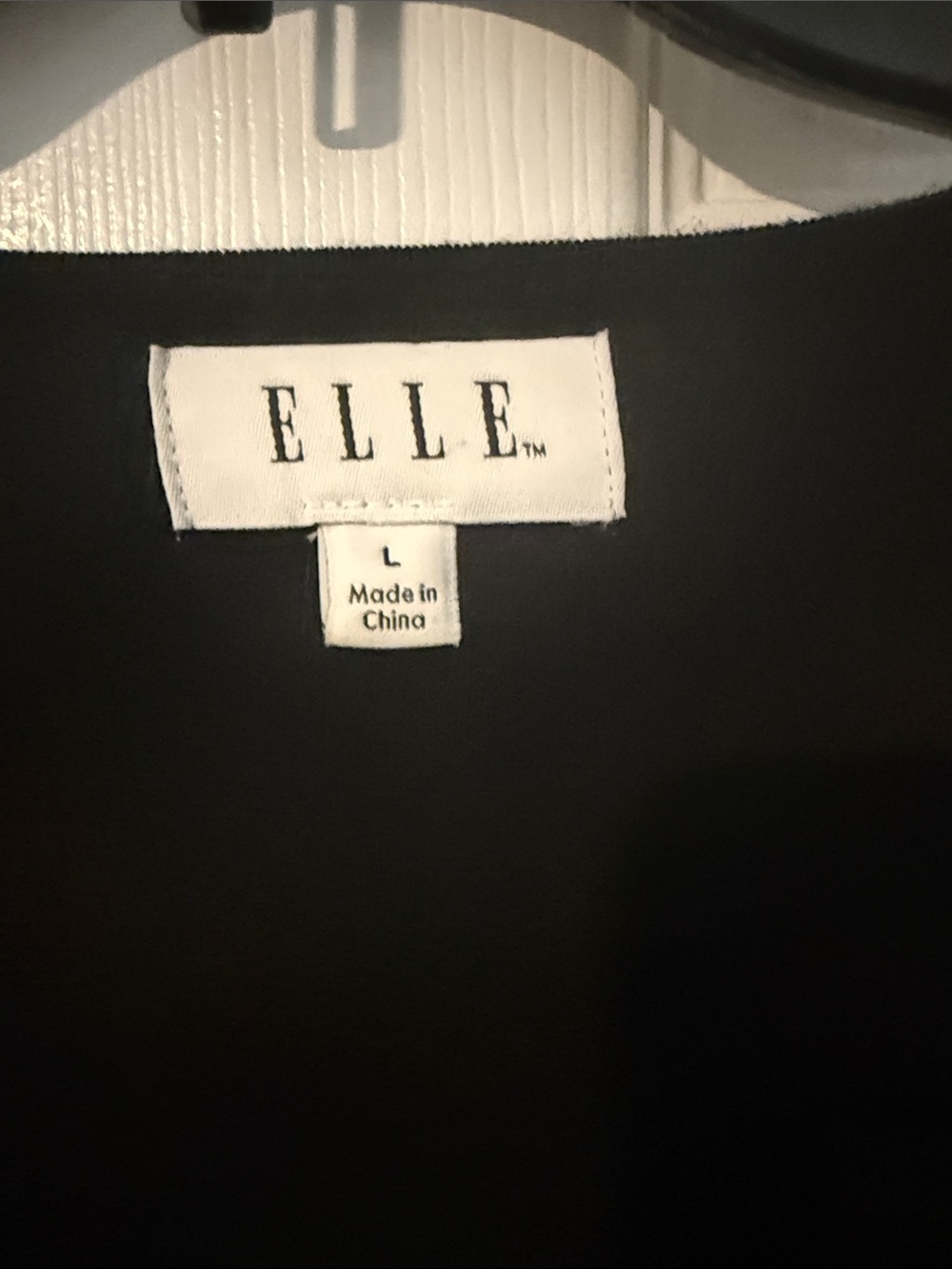 ELLE Black Open-Front Knit Cardigan - Picture 2 of 4
